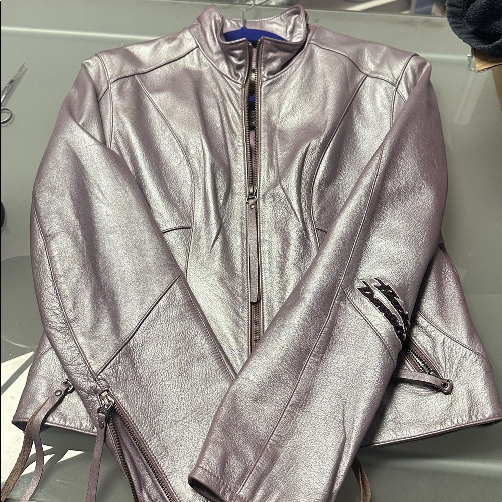 Harley-Davidson Women's Metallic Purple Leather Jacket